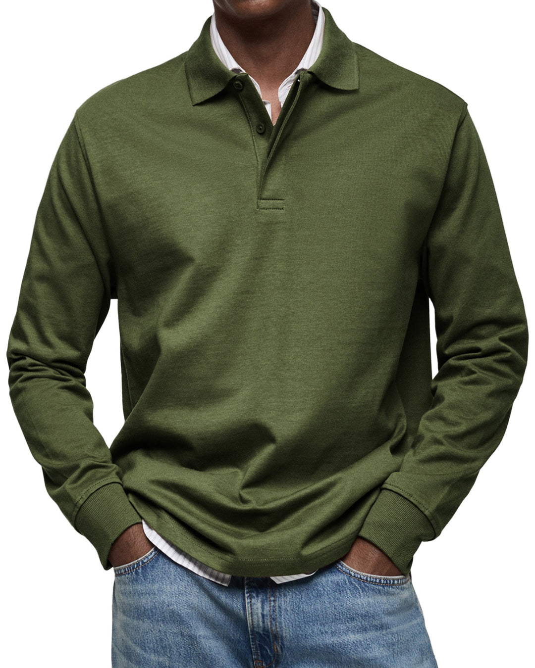 CHARLES™ – Luxury Long-Sleeved Polo Shirt for Men