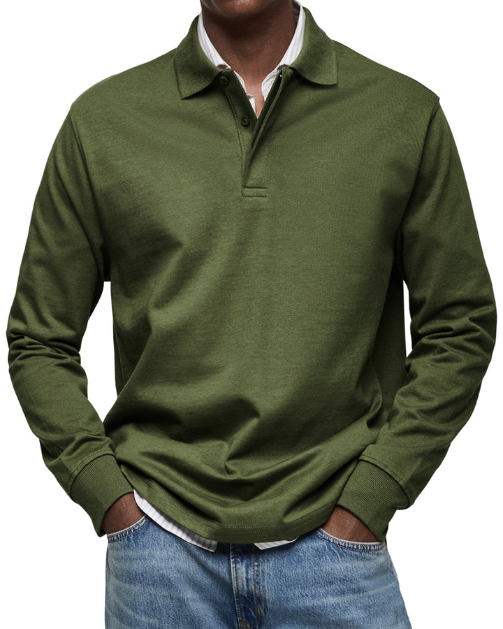 CHARLES™ – Luxury Long-Sleeved Polo Shirt for Men