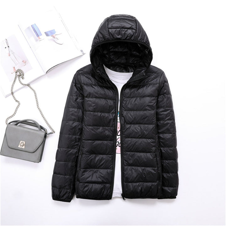 LIYANNA™ - Comfy Plus Size Lightweight Hooded Long Sleeve Puffer Jacket