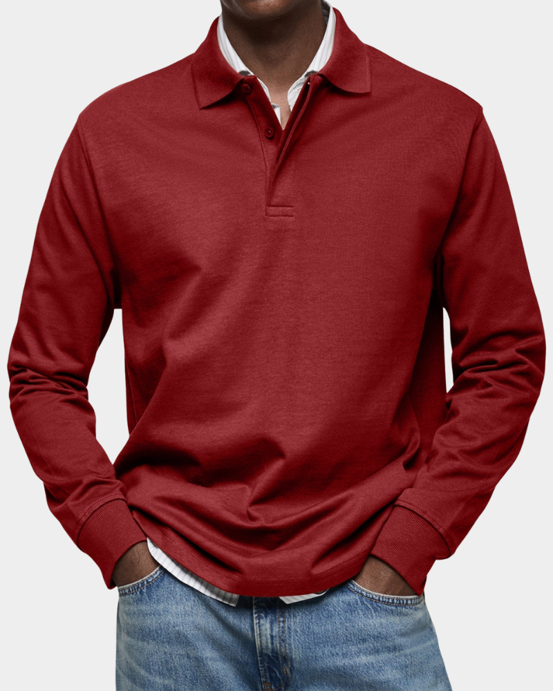 Jeffrey | Classic Long Sleeve Polo Shirt