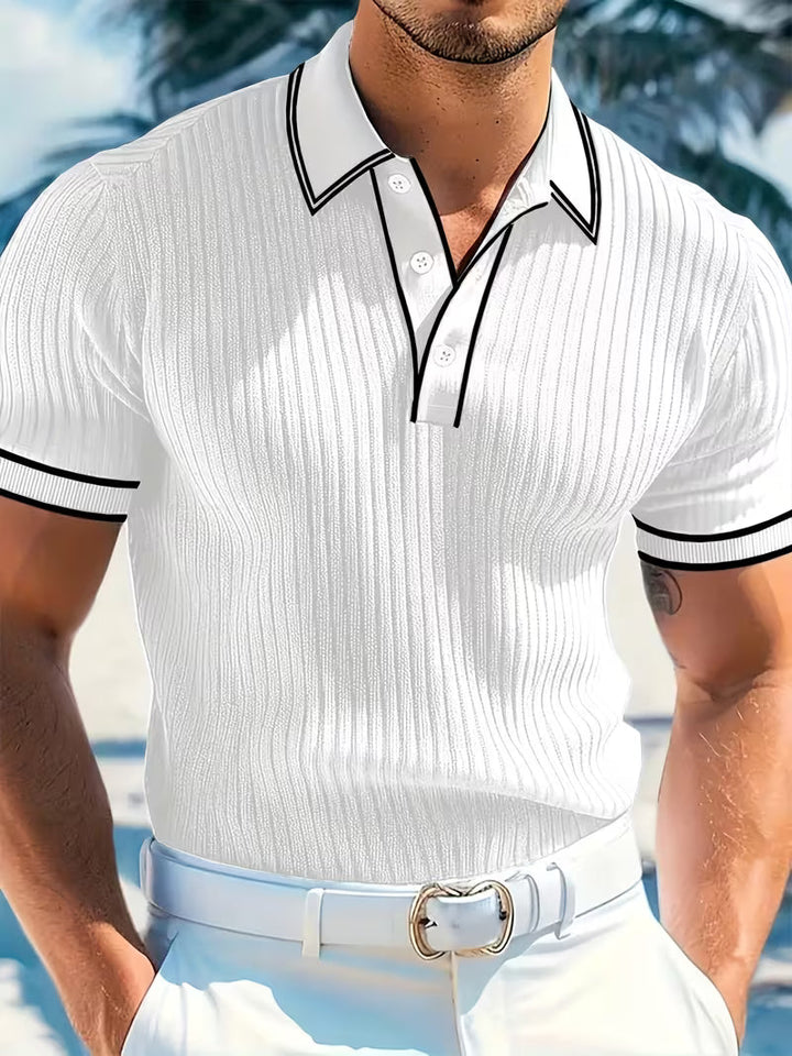 Ian | Colour Blocked Polo Shirt