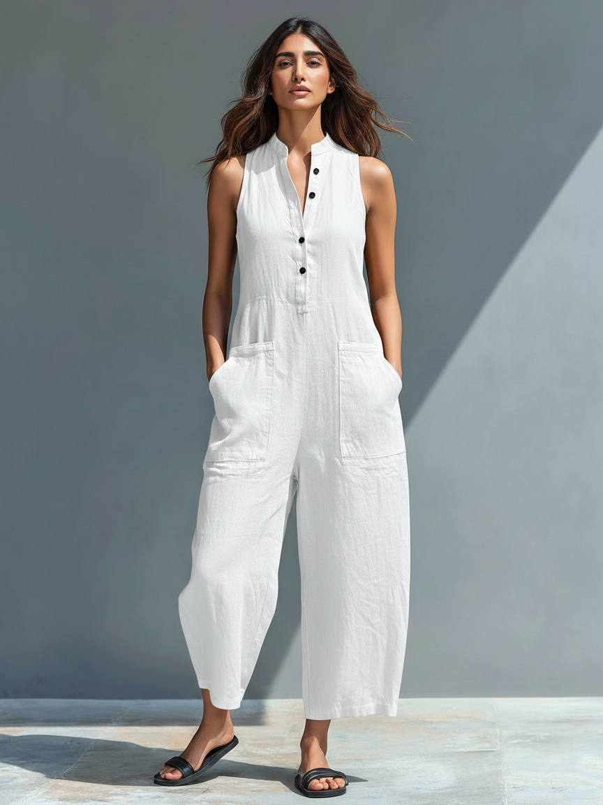 Lorraine | Elegant Sleeveless Jumpsuit