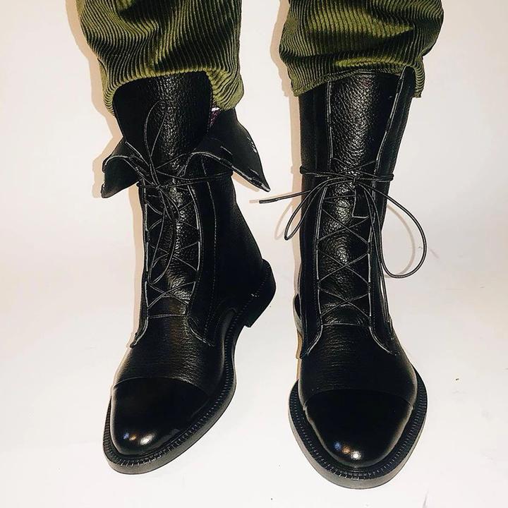 Mireille – Women's British-Style Patent Leather Boots