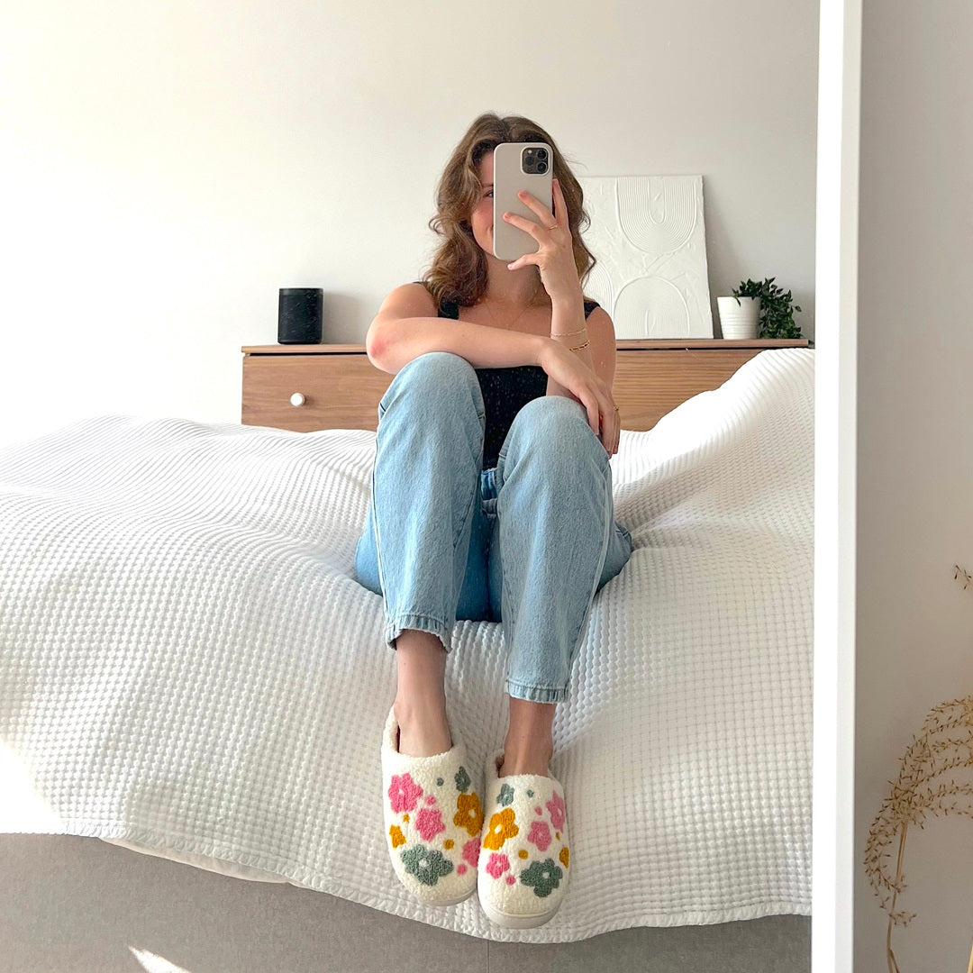 ETHEL™ – Floral Comfort Slippers for Women