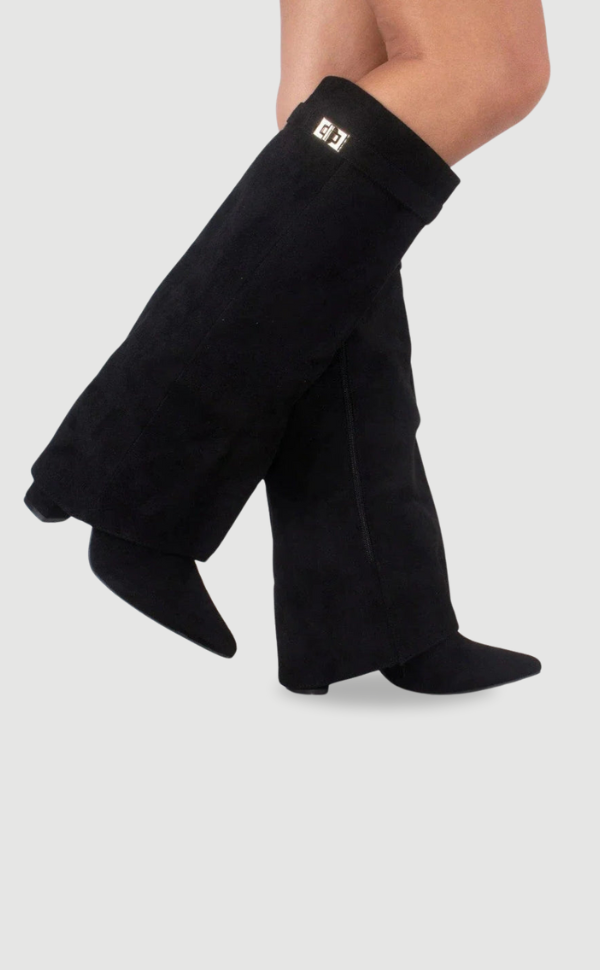 AGATHA™ – Knee-High Flared Top Boots for Women