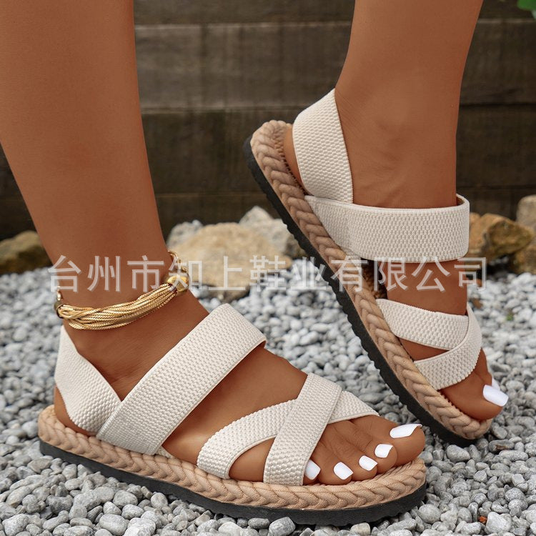 SKYLAR | BRAIDED PLATFORM ESPADRILLE SANDALS