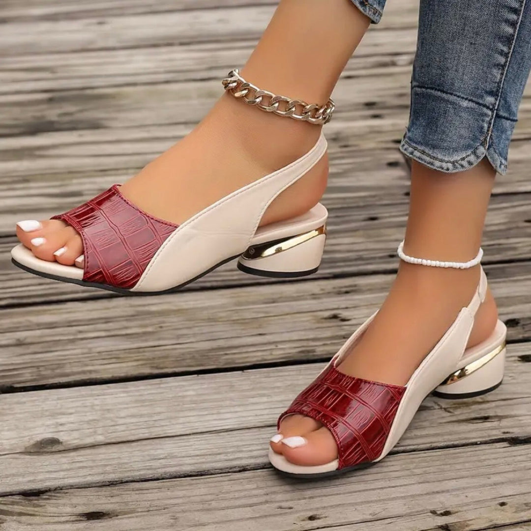 Donna | Cross Strap Slip-On Shoes