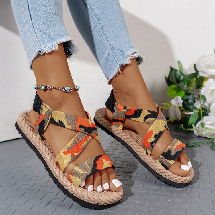SKYLAR | BRAIDED PLATFORM ESPADRILLE SANDALS