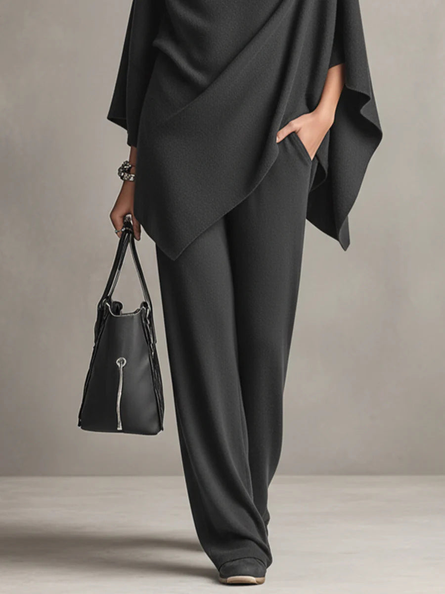 Helen™ | Elegant Drape Two-Piece Set