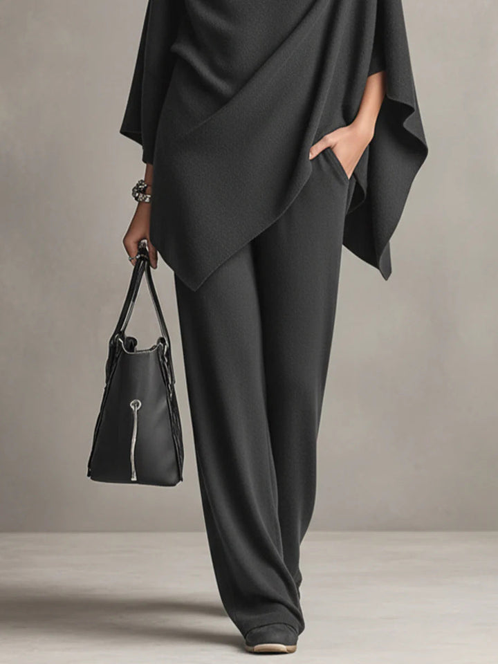 Helen™ | Elegant Drape Two-Piece Set