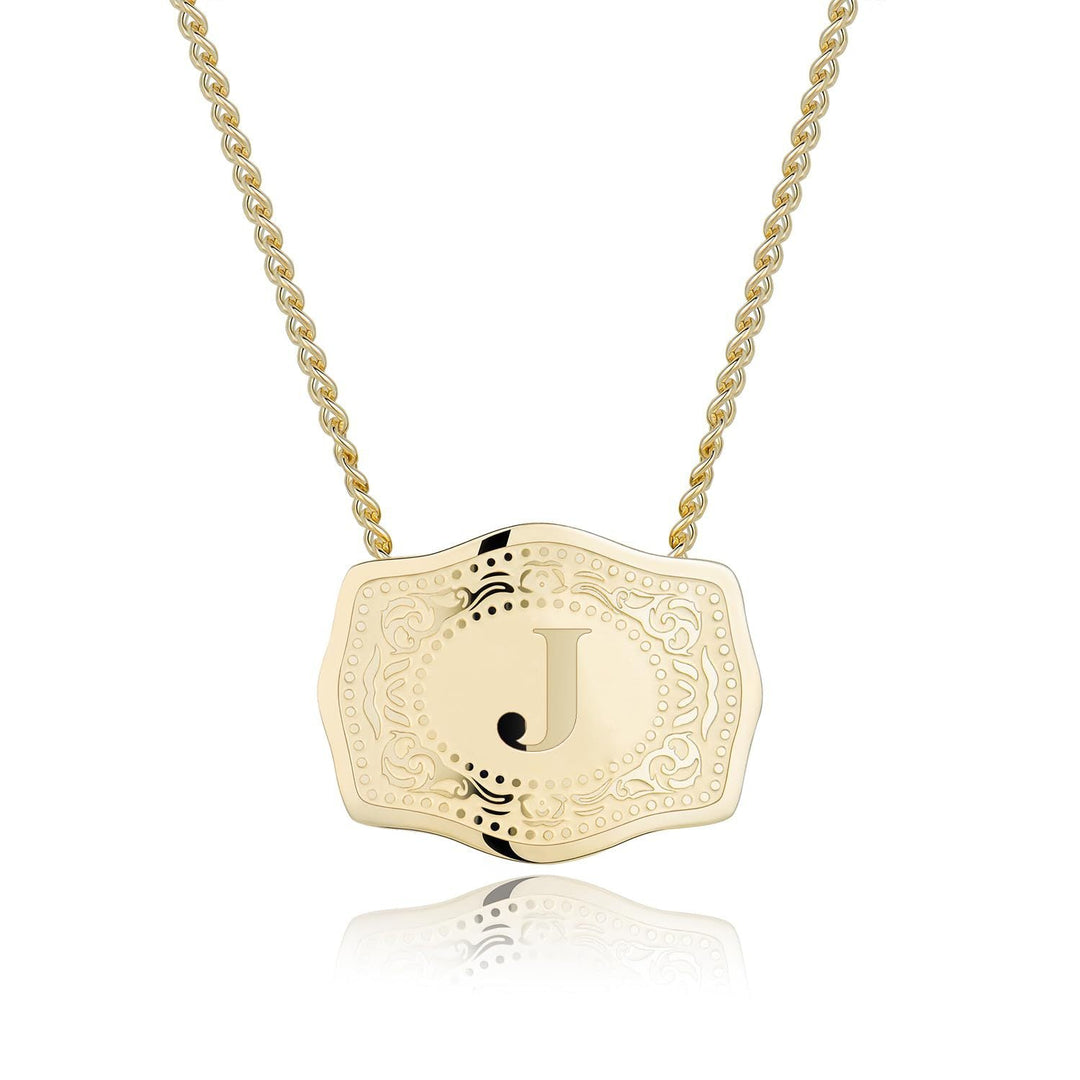 CINDY™ - Sleek Initial Letter Pendant Necklace
