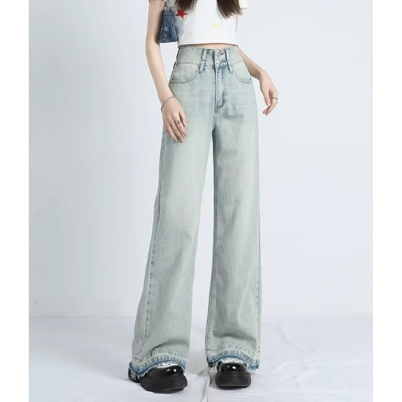 MAVINA™ – Summer Loose Fit Hem Jeans