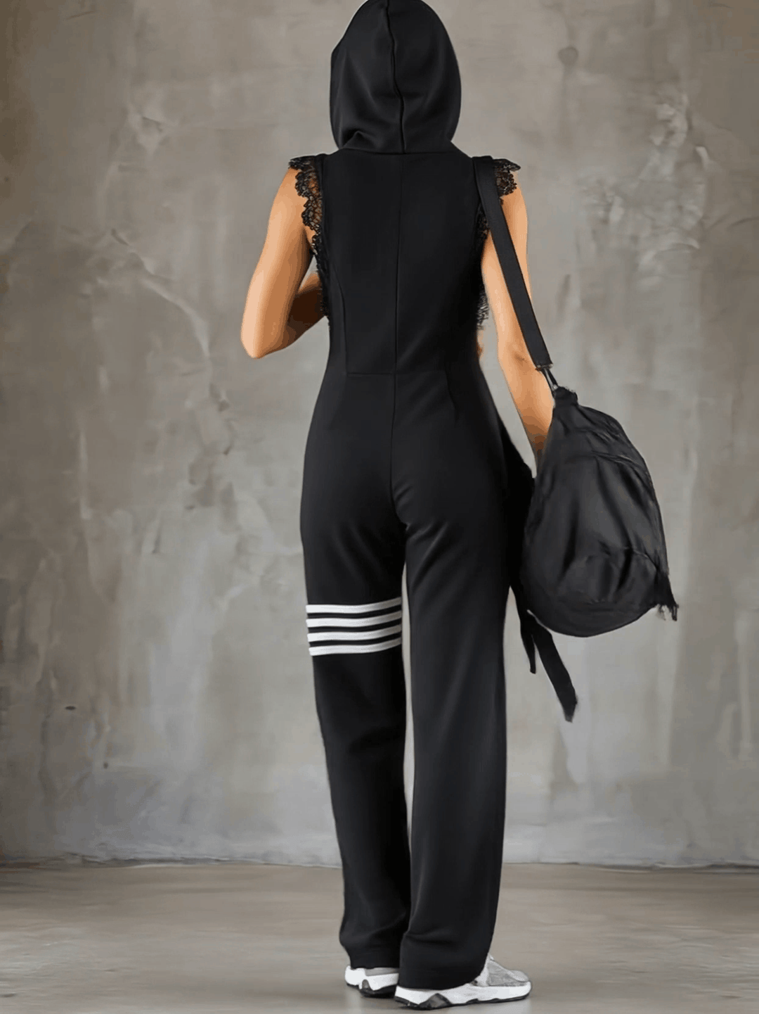 Linda | Retro Hooded Striped Tracksuit