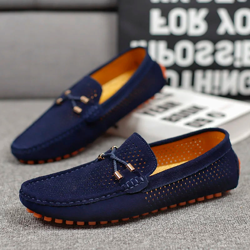 Gordon | Perforated Leather Loafers