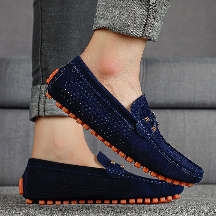 Gordon | Perforated Leather Loafers