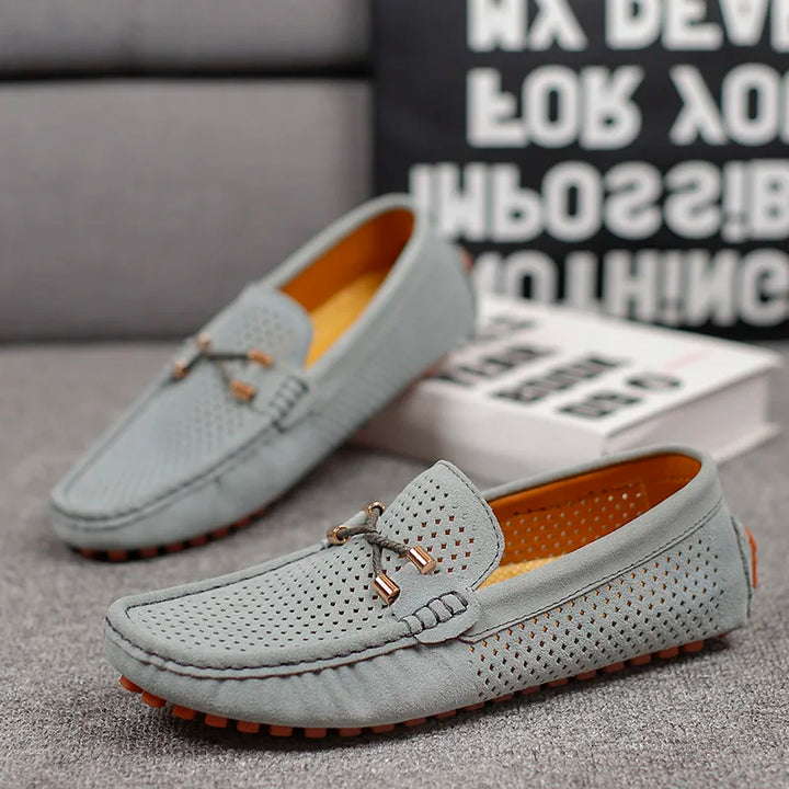 Gordon | Perforated Leather Loafers
