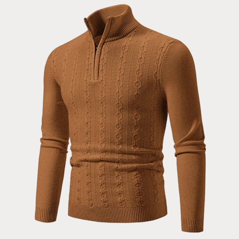 ALFRED™ – Slim-Fit Half-Zip Sweater for Men