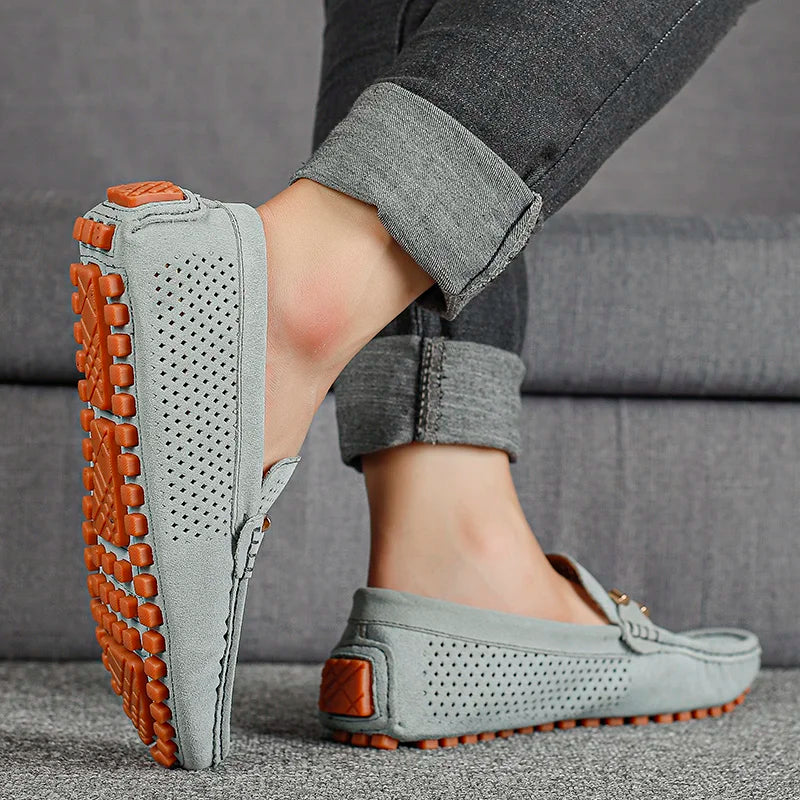 Gordon | Perforated Leather Loafers