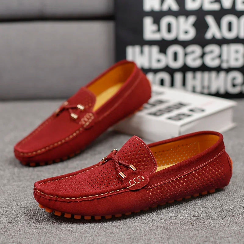 Gordon | Perforated Leather Loafers