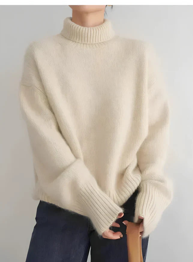 AGNES™ – Oversized Turtleneck Sweater for Women