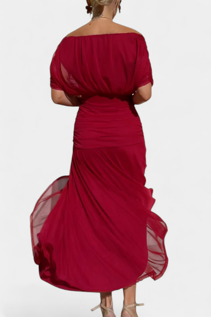 Gloria | Long Floral V-Neck Dress