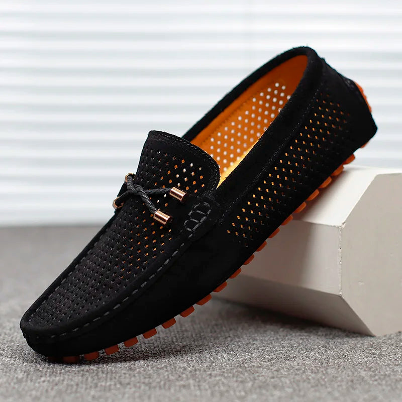 Gordon | Perforated Leather Loafers