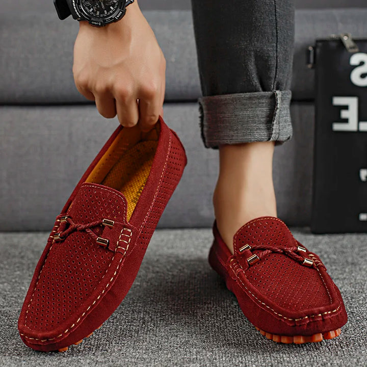 Gordon | Perforated Leather Loafers