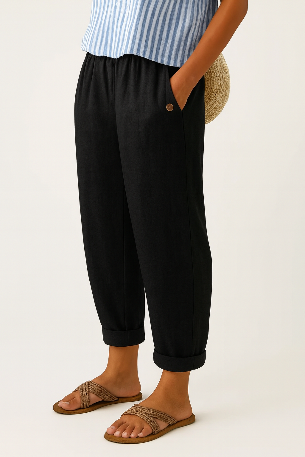 Marilyn | Timeless Linen-Cotton Trousers