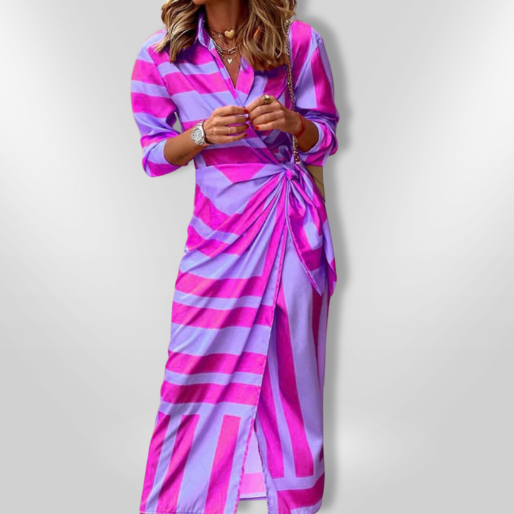 EDNA™ – Wrap Dress with a Bold Print