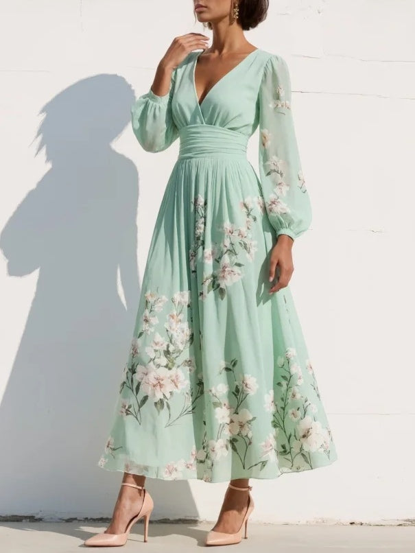 Audrey | Floral Elegance Maxi Dress