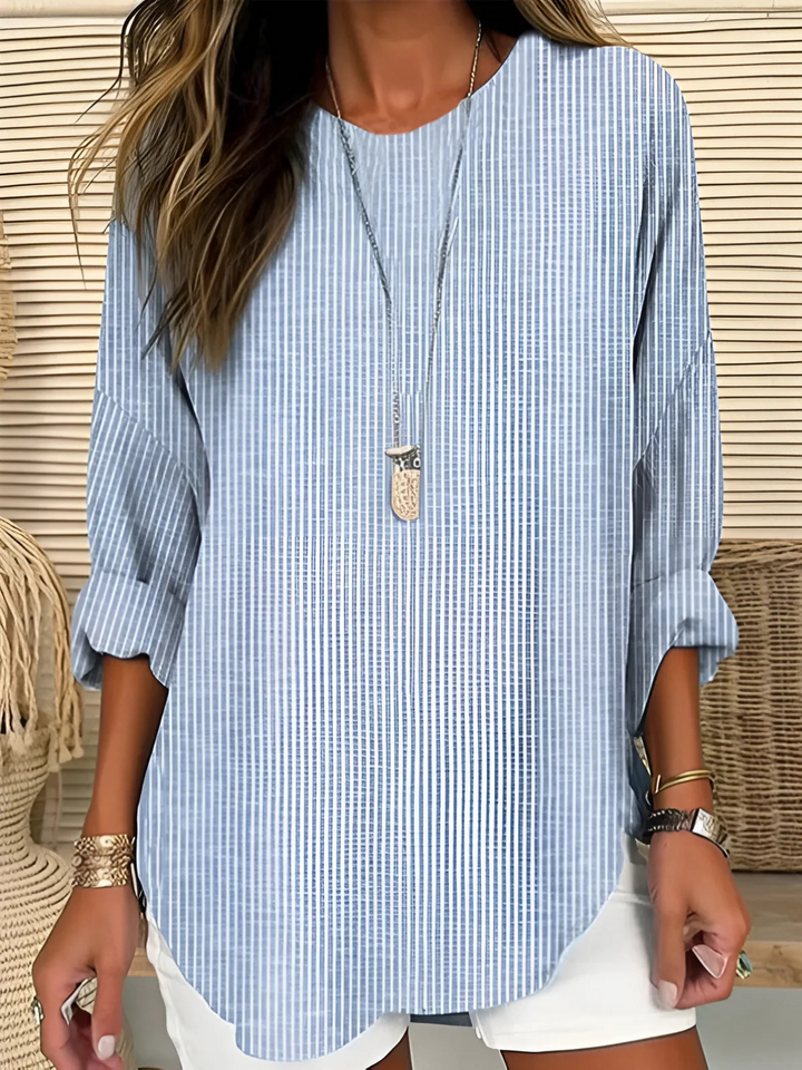 Margaret | Trendy Striped Blouse