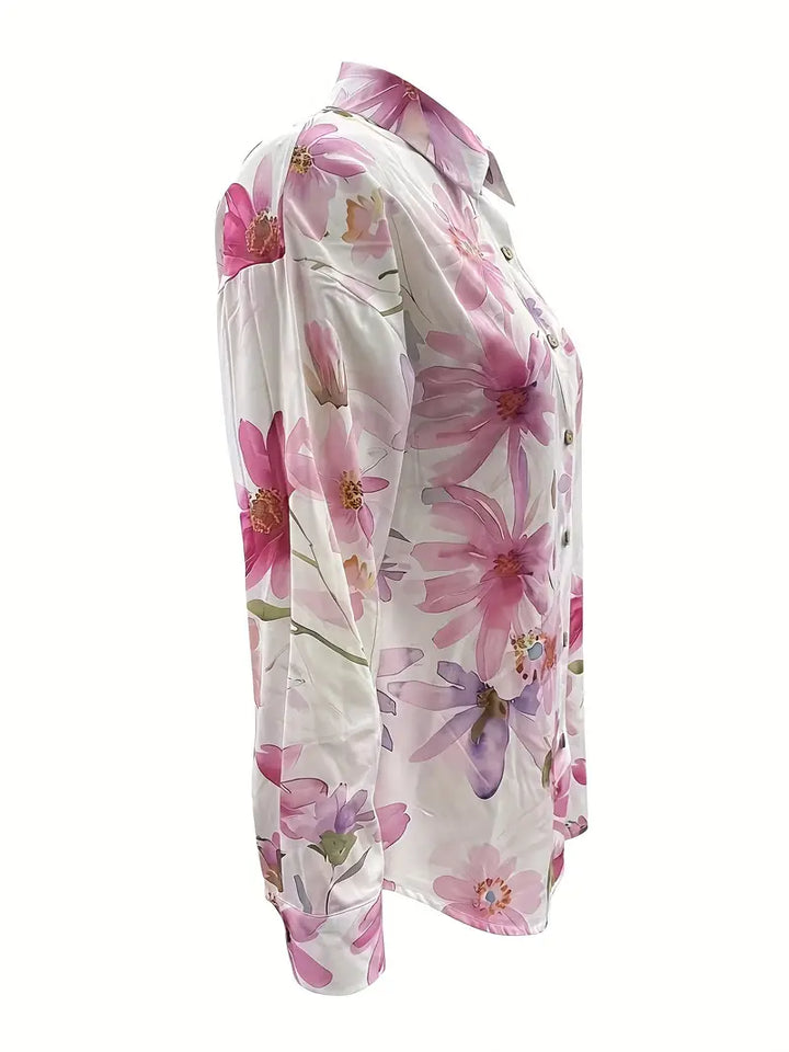 NANCY | LIGHTWEIGHT SUMMER FLORAL BLOUSE