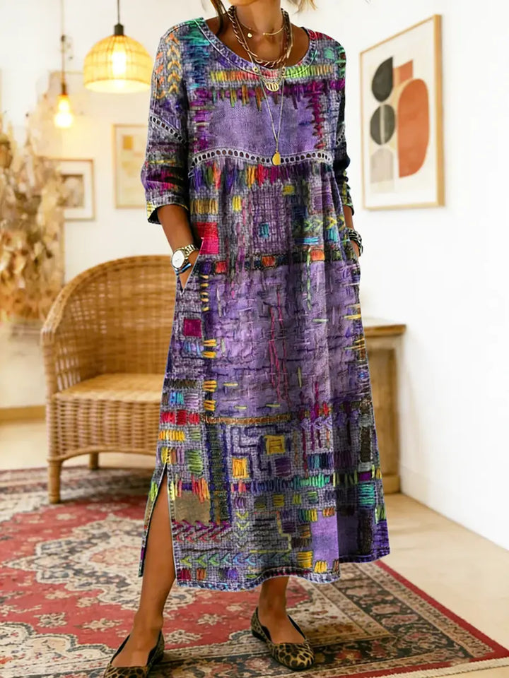 Joyce | Ethnic Patchwork Dress
