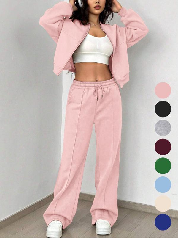 PALOMA™ – Cozy Streetwear Zip Jacket and Pants Set