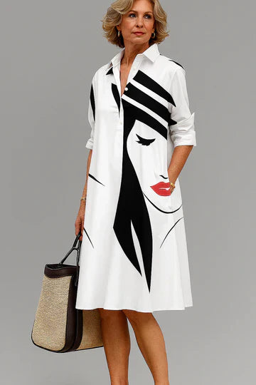 SANDRINE | COMFORTABLE AND ELEGANT POLO DRESS