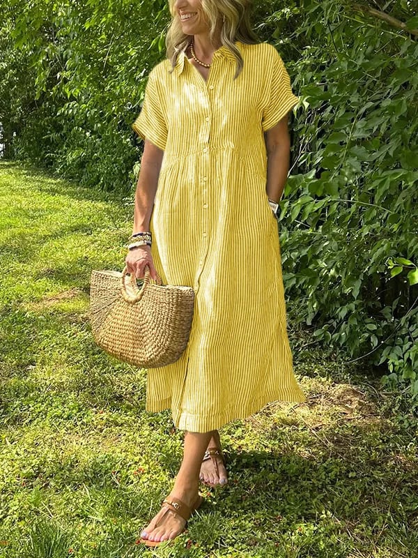 EMERY | ELEGANT STRIPED DRESS