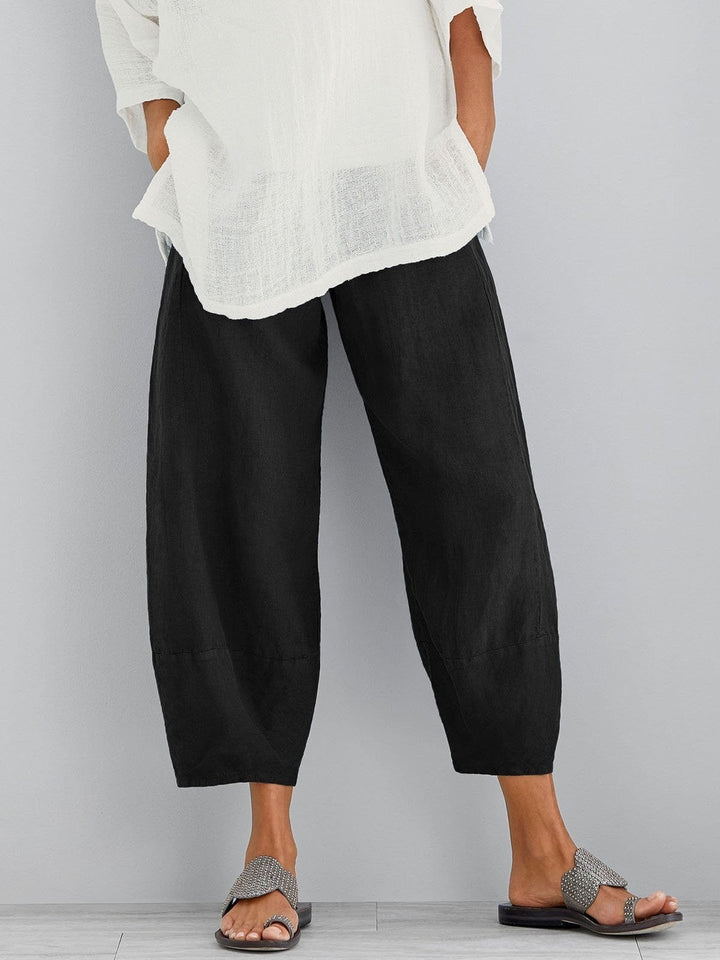 Dena - Cotton Crop Pants for Women