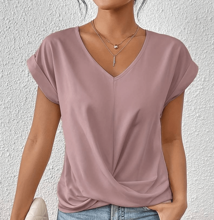 Carolyn | Tummy-Tucking V-Neck Top