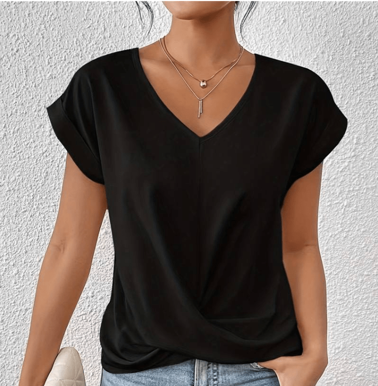 Carolyn | Tummy-Tucking V-Neck Top
