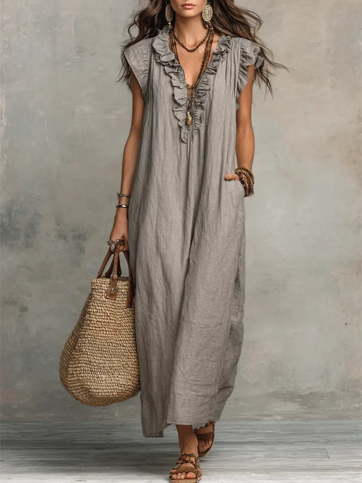 Evelyn | Elegant Bohemian Maxi Dress