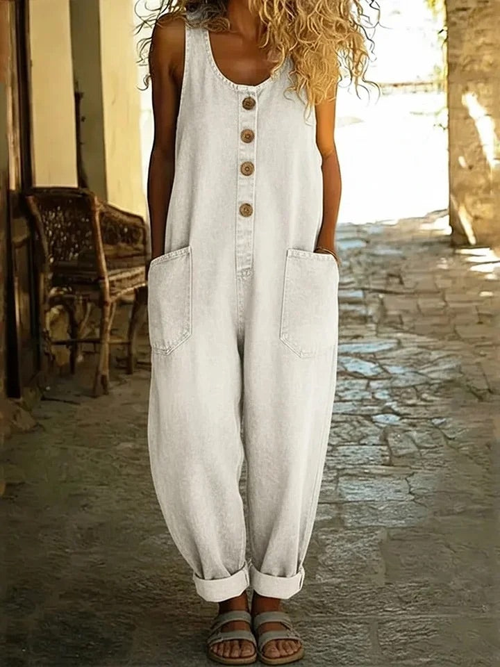 Kathleen | Vintage-Style Denim Jumpsuit